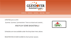 Desktop Screenshot of glendoverbasketball.com